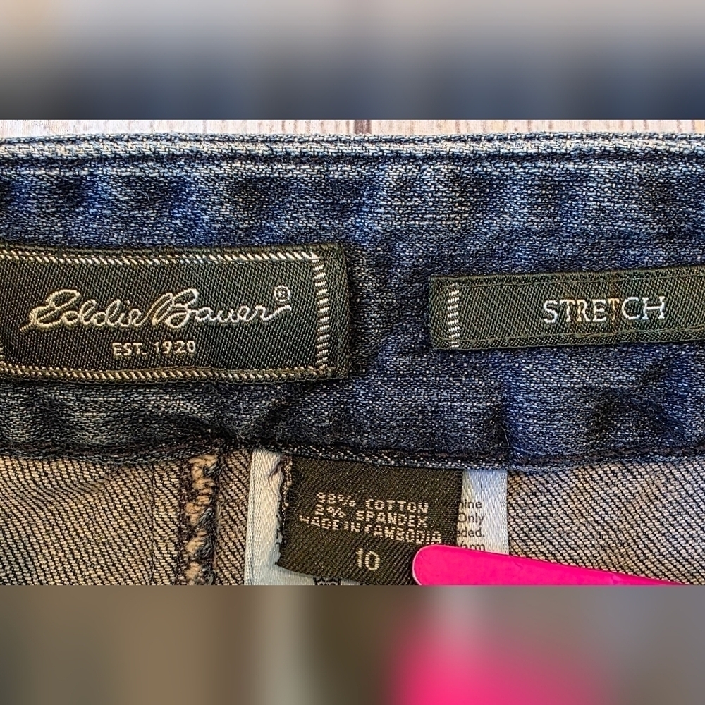 Eddie Bauer Size 10 Vintage Blue Denim Maxi Jean Skirt Gorpcore Country Farmcore - Picture 5 of 7